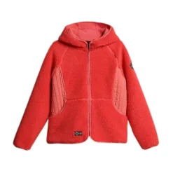 Pink Yupik Fleece Hoodie med Lynlås