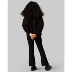Pinstripe Flare Bukser i Sort