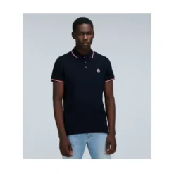 Piquet Polo Shirt med trefarvet kant