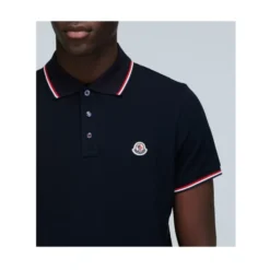 Piquet Polo Shirt med trefarvet kant