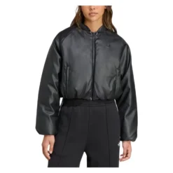 Pleather Bomber Syntetisk Dunjakke