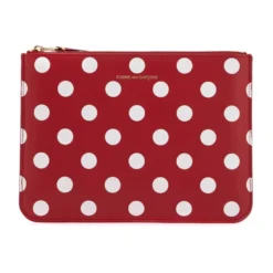 Polka Dot Læder Pung Taske
