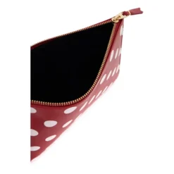 Polka Dot Læder Pung Taske