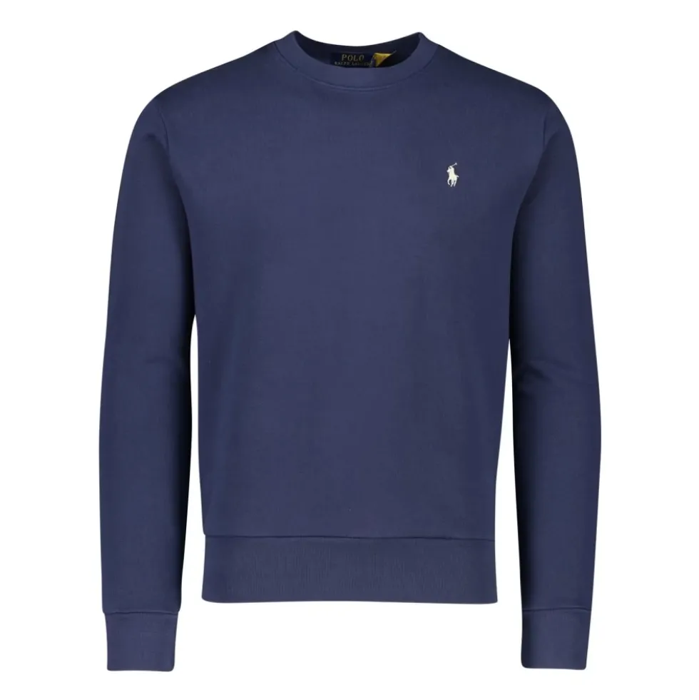 Polo sweater mørkeblå