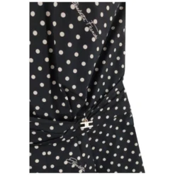 Poplin jumpsuit med polkaprikker