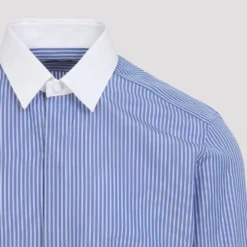 Poplin Track Stripe Contrast Classic Fit Skjorte