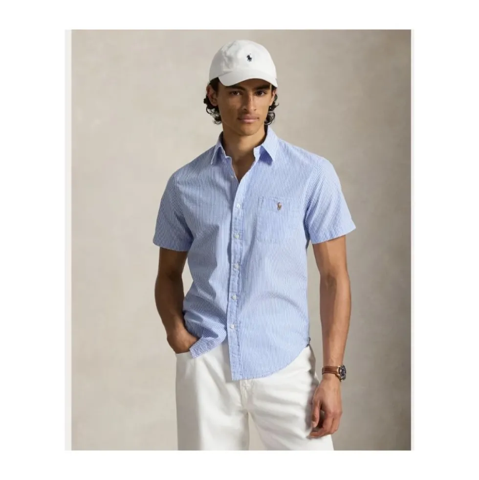 Prepster Custom Fit Seersucker Skjorte