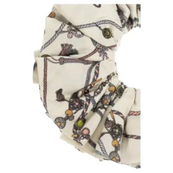 Printed Silk Twill Scrunchie