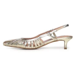 Pumps med spids snude og slingback-rem