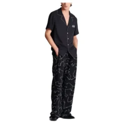 Pyjama skjorte med 9 panets print