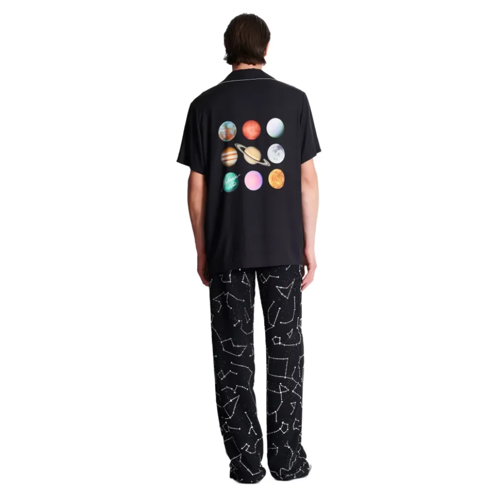 Pyjama skjorte med 9 panets print