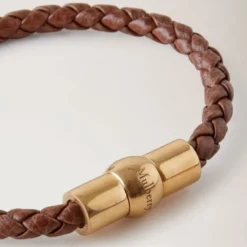 QB2375-552G110 Woven Leather Bracelet