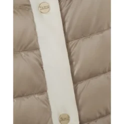 Quilted Crewneck Coat