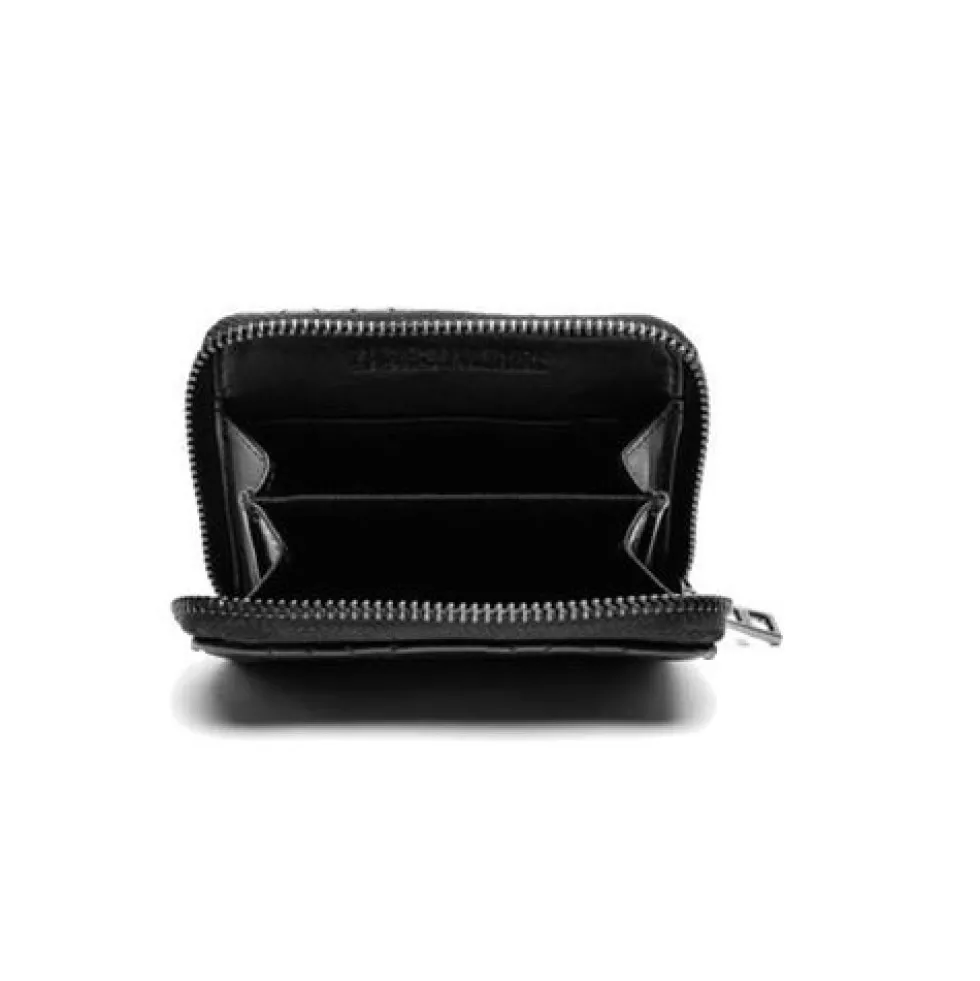 Quilted Læder Wallet Kortholder