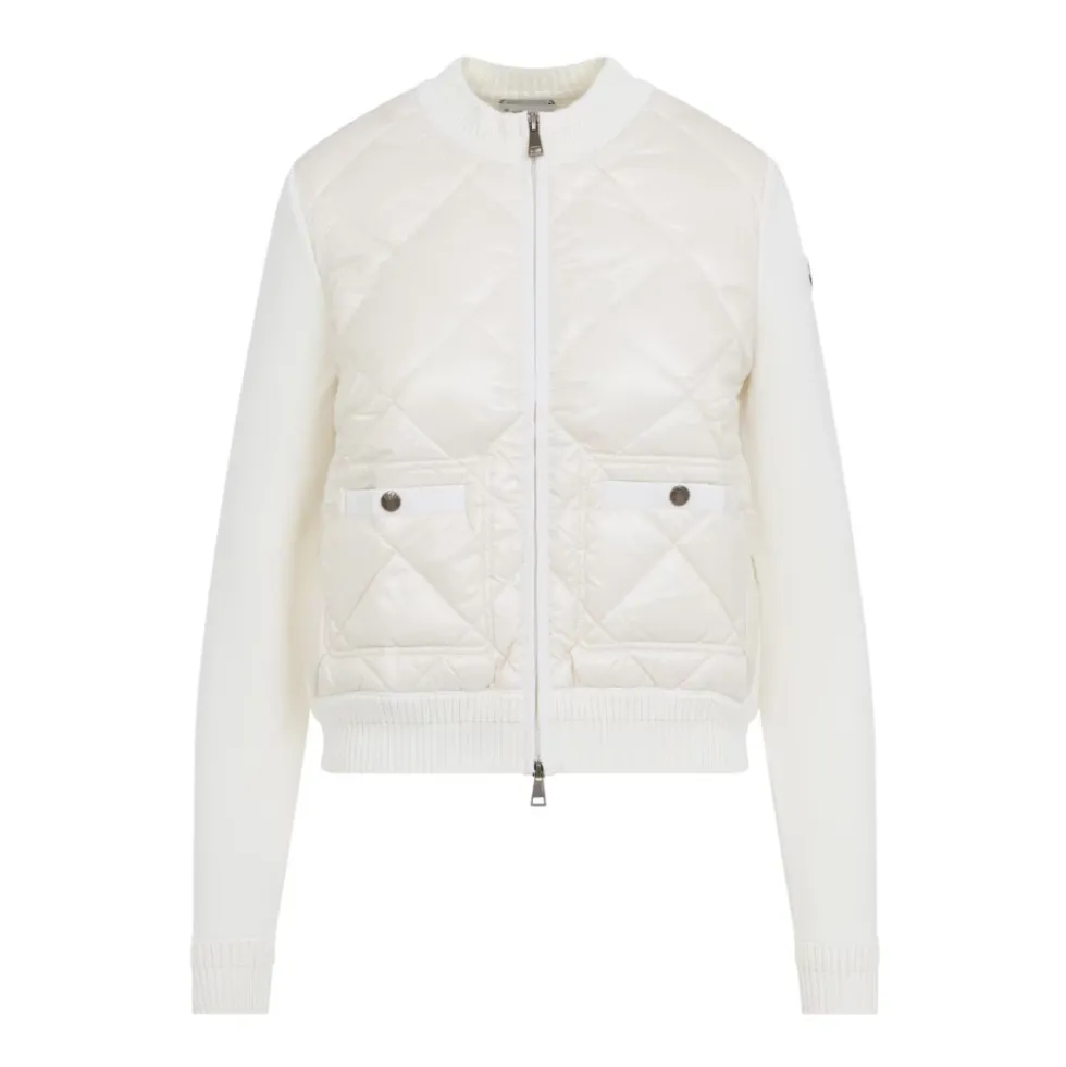 Quiltet strik cardigan