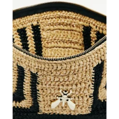 Raffia Clutch