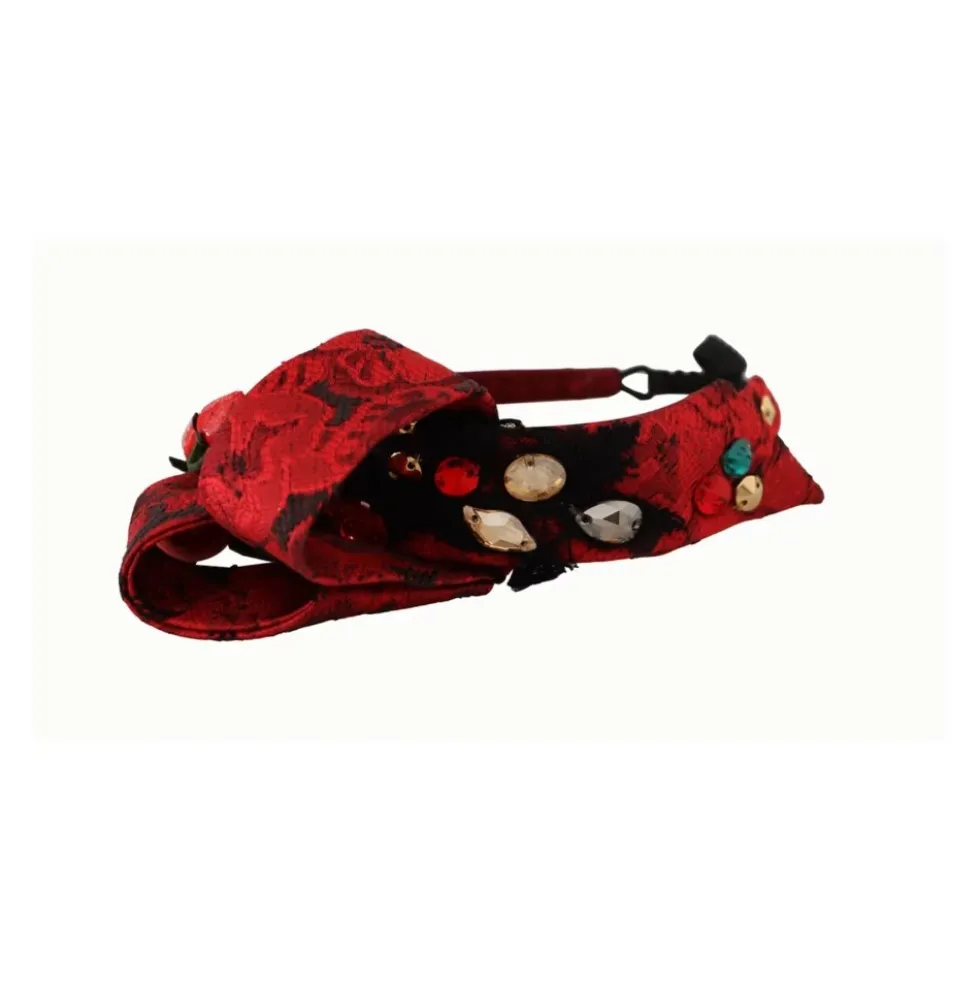 Rød Cherry Sicily Diadem Tiara Krystaller