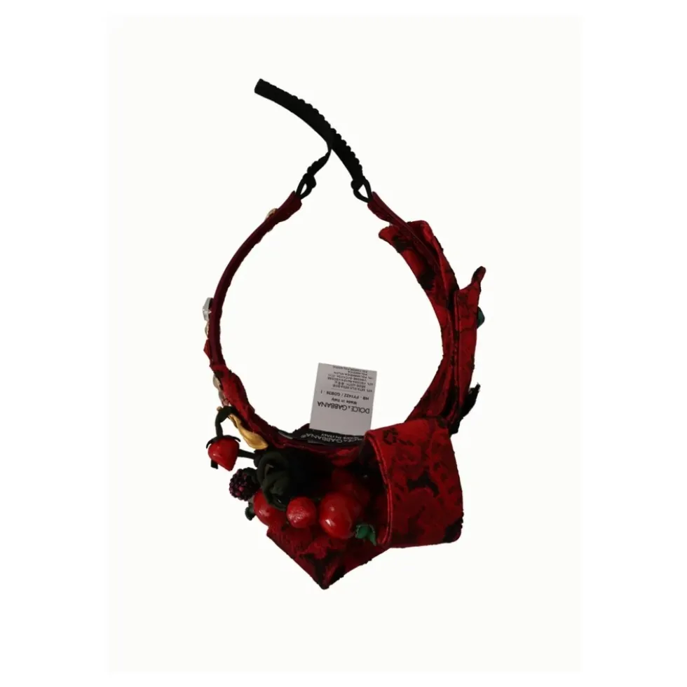 Rød Cherry Sicily Diadem Tiara Krystaller