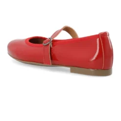 Rød Patent Mary Jane Ballerinaer