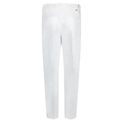 Rebel White Cotton Twill Bukser