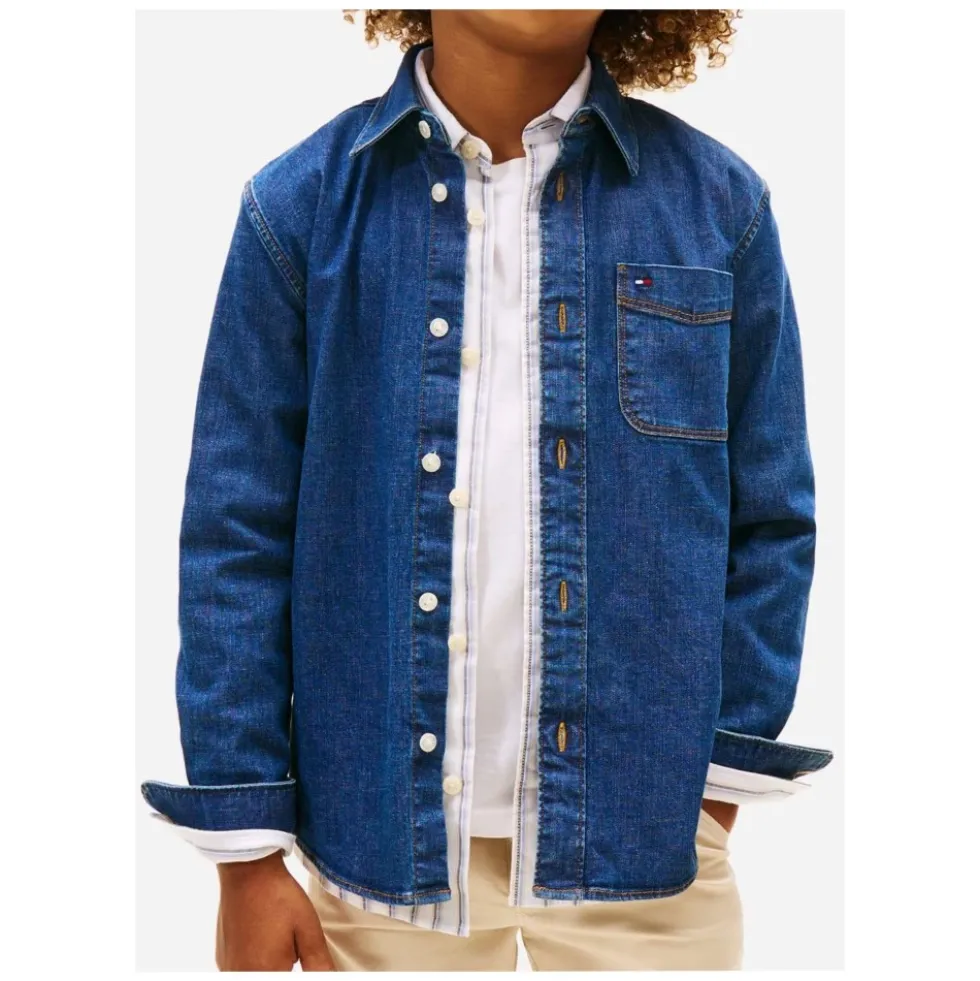 Relaxed Fit Denim Skjorte