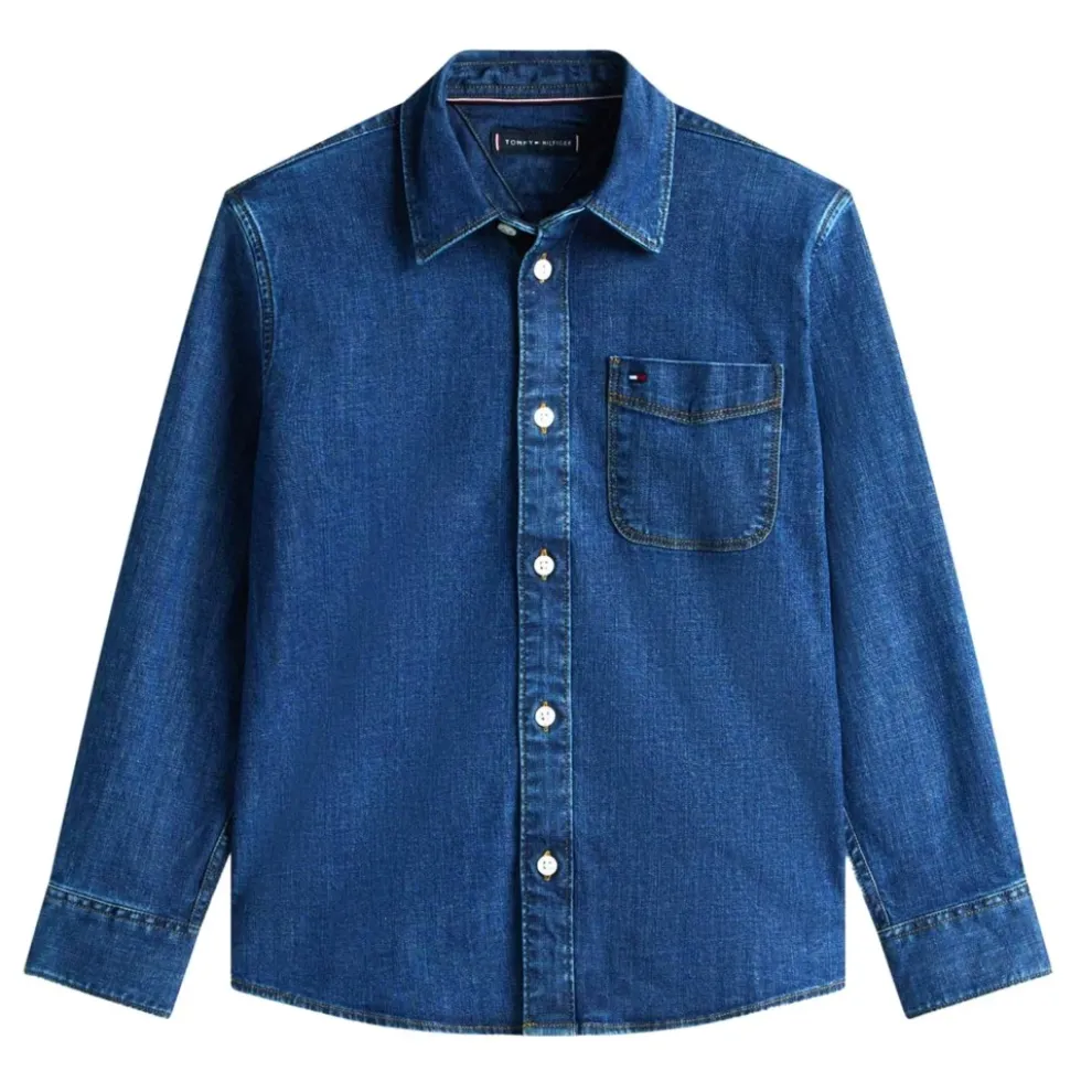 Relaxed Fit Denim Skjorte