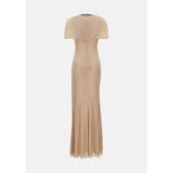 Rhinestone Drape Maxi Kjole
