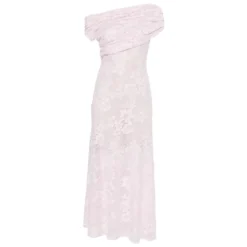 Rhinestone Lace Midi Dress