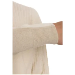 Ribbed Sweater Ivory Front Stitching