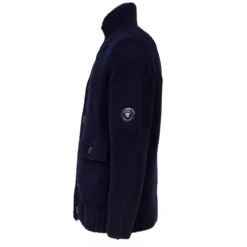 Rib-Knit Knap Cardigan