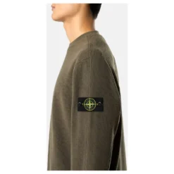 Ribstrikket Crewneck i Uld og Nylon