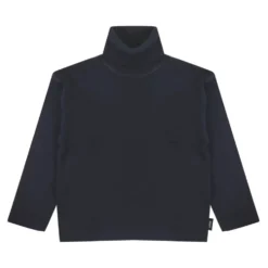 Ribstrikket rullekrave sweater