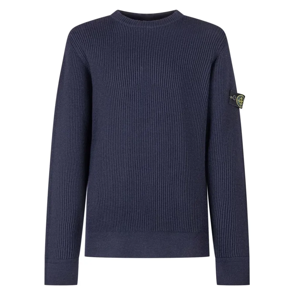 Ribstrikket Uldsweater