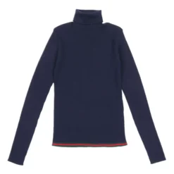 Ribstrikket uld turtleneck