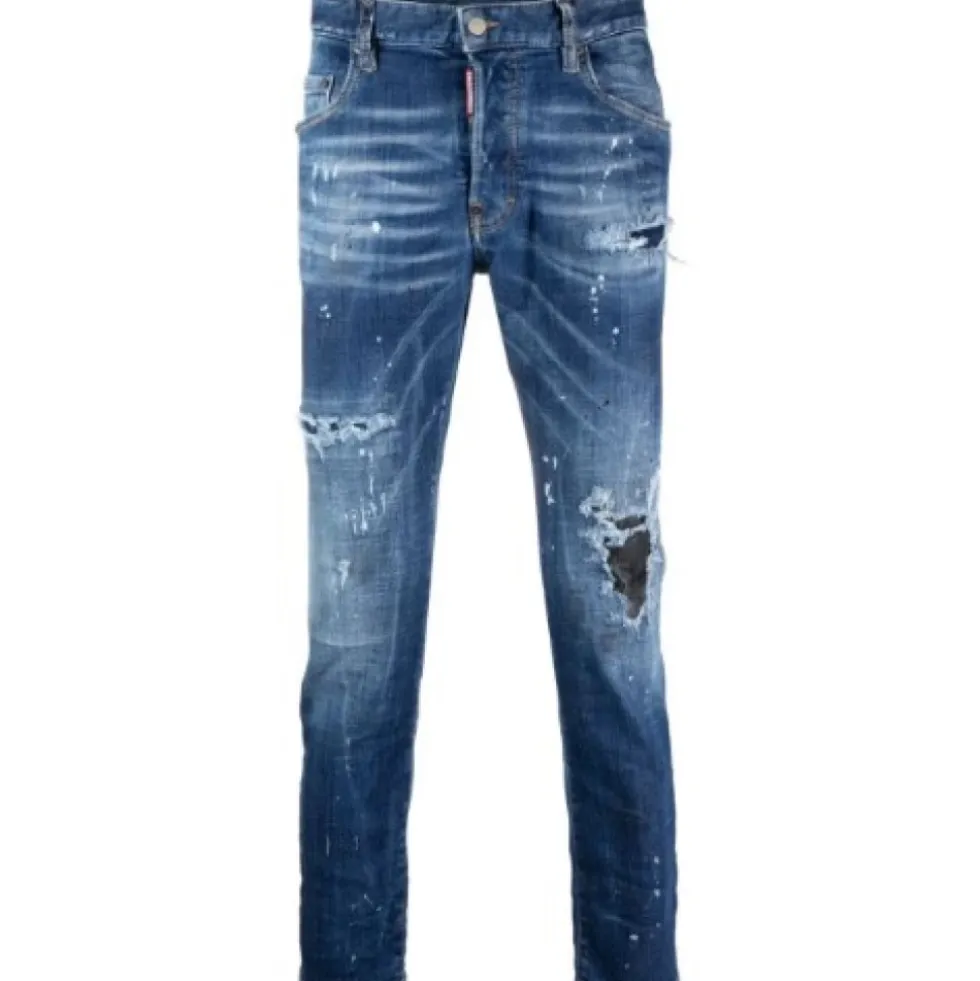 Ripped Indigo Skinny Jeans