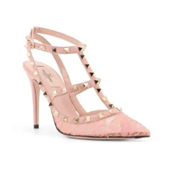 Rockstud Lace Pump med remme 100 mm