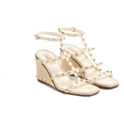 Rockstud Wedge Sandals