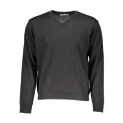 Romeo Gigli Black Wool Men Sweater