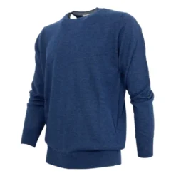 Royal Blue Cashmere Silk Sweater Slim Fit