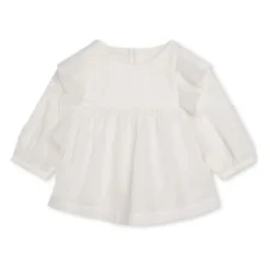 Ruffled Cotton Blouse