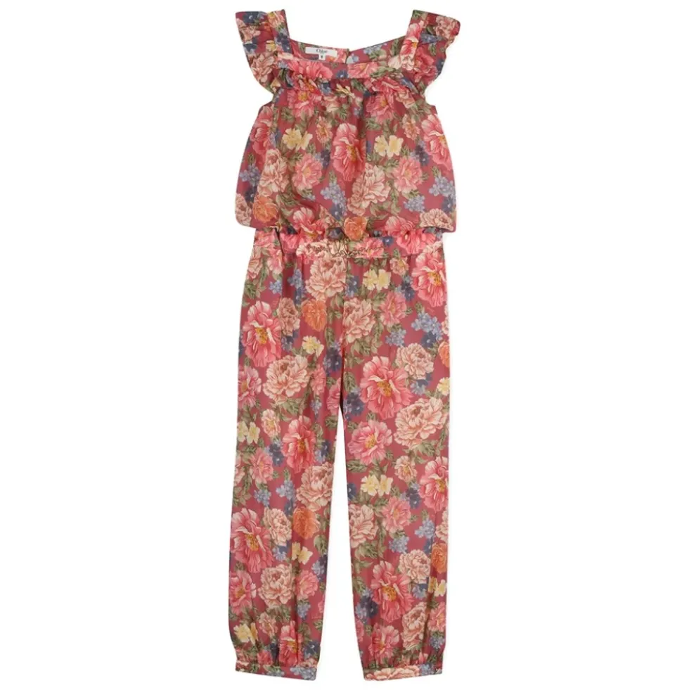 Ruffled Floral Playsuit