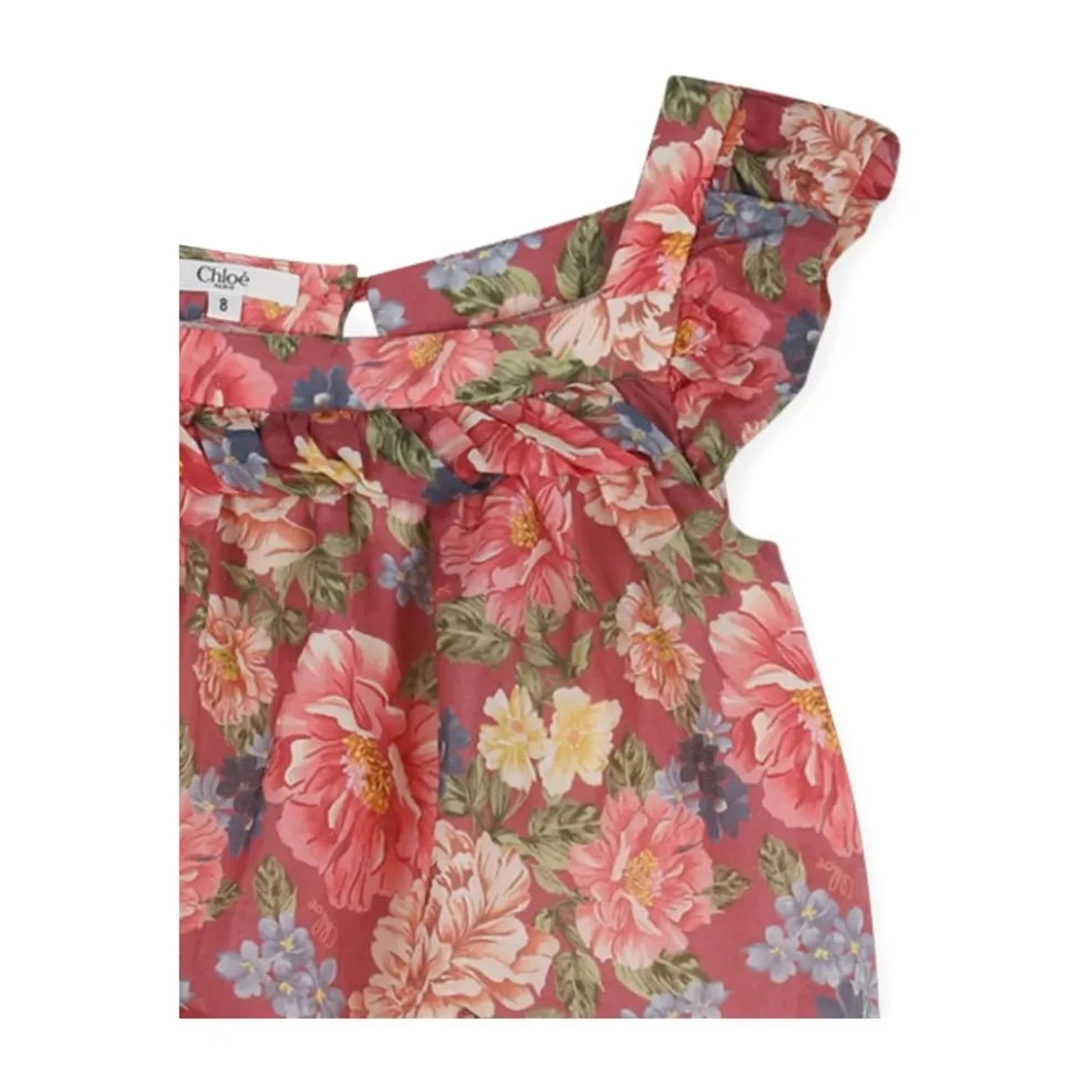 Ruffled Floral Playsuit