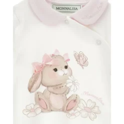 Rundhalset jumpsuit med kaningrafik