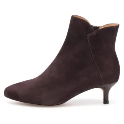 Saga Zip Suede Ankelstøvle