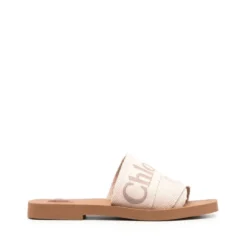 Sandaler med broderet logo