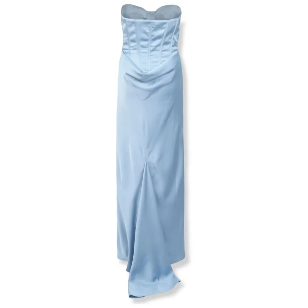 Satin Corset Maxi Kjole