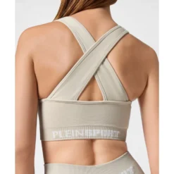 Seamless Wide Straps Sport Bra Logo