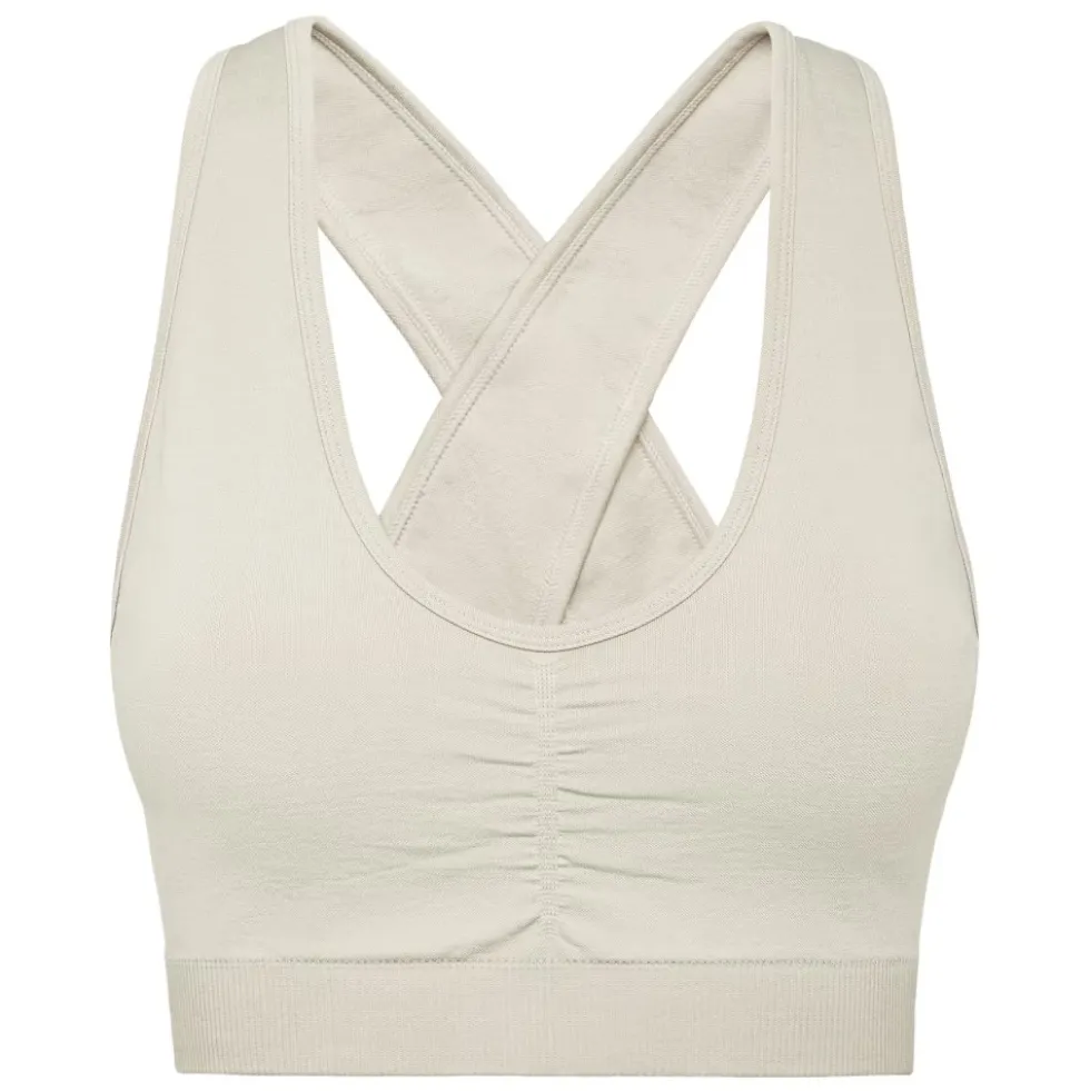 Seamless Wide Straps Sport Bra Logo