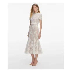 Sequin Lace Midi Dress