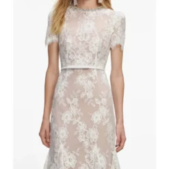 Sequin Lace Midi Dress